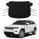 Windshield Cover for Ice Snow for 2011-2024 Jeep Grand Cherokee Windshield Snow Cover Heavy Duty Standard Winter Frost Hail Protector for 2025 2026 Grand Cherokee All Weather Front Window Accessories