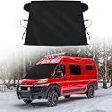 Windshield Cover for Ice and Snow for 2014-2024 2025 2026 Dodge RAM ProMaster Full Size Cargo Van Chassis Cab Cutaway 2-Layer Front Window Oxford Fabric Windshield Frost Cover All Weather Protector