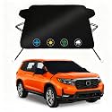 Windshield Cover for Ice and Snow for 2019-2026 Honda Passport Sport,EX-L Touring, 2-Layer Oxford Fabric Winter Frost Hail Protector,Windproof Windshield Ice Removal Shield(69"x47")