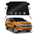 Windshield Cover for Ice and Snow for 2019-2026 Chevrolet Chevy Suburban, 2-Layer Oxford Fabric Front Windshield Cover Winter Car Accessories Freeze Protection from Snow, Ice &amp;Frost (71"x47")