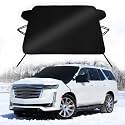 Windshield Cover for Ice Snow for Cadillac Escalade XT6 2020-2026, for Mercedes Benz GLE 350 450 Waterproof Oxford Fabric Windshield Snow Cover Winter Frost Protector for All Weather