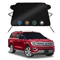 Windshield Cover for Ice and Snow for Ford Expedition 2018-2026, 2-Layer Oxford Fabric Car Windshield Cover for Snow/Sun/Dust/Rain, Freeze Protector with Anti-Theft Straps Winter Accessories (71"x47")