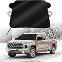 Windshield Cover for Ice and Snow for Toyota Tundra (Limited, SR5, Platinum, TRD Pro) 2022-2025 2026, Windshield Snow Cover for Truck Window Shield Protector for Snow Rain Dust Hail Protection