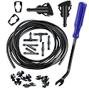 Windshield Washer Nozzles Kit Replacement for Chrysler Dodge Ram, Blue