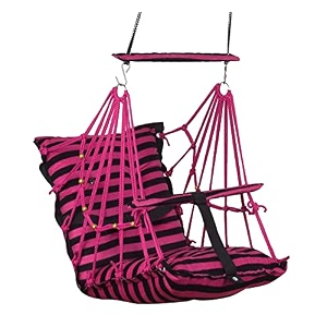 cotton baby swing for kids jhula 1-5 years swings cradle chair uyyala new born baby gifts foldable and washable with safety belt home amp garden patta cherry