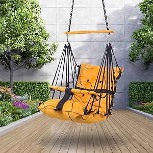 cotton baby swing for kids jhula 1-5 years swings cradle chair uyyala new born baby gifts foldable and washable with safety belt home amp garden lime yellow 30 x 20 x 25cm