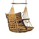 Cotton Baby Swing for Kids jhula 1-5 Years Swings Cradle Chair uyyala New Born Baby Gifts Foldable and Washable with Safety Belt, Home &amp; Garden (Patta L Yellow)