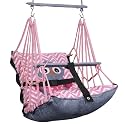 Cotton Baby Swing for Kids Jhula 1-5 Years Swings Cradle Chair Uyyala New Born Baby Gifts Foldable and Washable with Safety Belt, Home &amp; Garden (Owl), (36 X 23 X 9Cm)