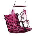 Cotton Baby Swing for Kids jhula 1-5 Years Swings Cradle Chair uyyala New Born Baby Gifts Foldable and Washable with Safety Belt, Home &amp; Garden (Patta Cherry)