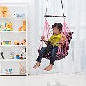 Cotton Baby Swing for Kids jhula 1-5 Years Swings Cradle Chair uyyala New Born Baby Gifts Foldable and Washable with Safety Belt, Home &amp; Garden (DOTT Pink)