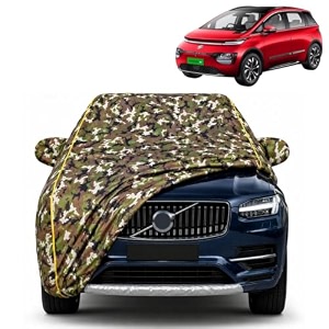 windsor 100 waterproof car cover  dustproof sun protection cover  soft cotton lining  triple stitched  mirror pocket  antenna pocket  all weather body cover army