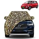 Windsor 100% Waterproof Car Cover | Dustproof Sun Protection Cover | Soft Cotton Lining | Triple Stitched | Mirror Pocket | Antenna Pocket | All Weather Body Cover (Army)