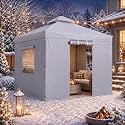 Windyun 10×10 ft Outdoor Gazebo Cover for Winter(Gazebo Not Included)