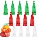 Windyun 1000 Pcs Reusable Mesh Net Bags Bulk, 20 Inch, Red, Green, White