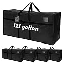 Windyun 4 Pcs 121 Gallon Extra Large Moving Bags XXL Heavy Duty Storage Bag