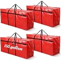 Windyun 4 Pcs 155 Gallon Extra Large Moving Bags XXL Heavy Duty Storage Bag