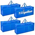 Windyun 4 Pcs 155 Gallon Extra Large Moving Bags XXL Heavy Duty Storage Bag