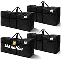 Windyun 4 Pcs 155 Gallon Extra Large Moving Bags XXL Heavy Duty Storage Bag