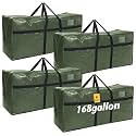 Windyun 4 Pcs 168 Gallon Extra Large Moving Bags XXL Heavy Duty Storage Bag