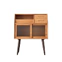 Wine Cabinet Freestanding Wine Cabinet, Sideboard Modern Storage Cabinet Ideal for Living Room, Kitchen, Dining Room, Bar Cabinet Liquor Cabinet Bar for Home(B)