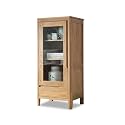 Wine Cabinet Industrial Wine Cabinet, Bar Cabinet with Adjustable Shelves and Glass Doors, Perfect for Kitchen, Living Room, Dining Room Liquor Cabinet Bar for Home(B)