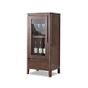 Wine Cabinet Industrial Wine Cabinet, Bar Cabinet with Adjustable Shelves and Glass Doors, Perfect for Kitchen, Living Room, Dining Room Liquor Cabinet Bar for Home(A)