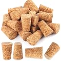 Wine Corks, Natural Soft Wood Wine Bottle Corks, Leakproof Tapered Corks, 20 Pack Wooden Replacement Wine Stoppers for Wine Beer Liquor Bottles, DIY Crafts