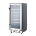 Wine Storage Fridge: Built-In Wine Cellars Refrigerator with Single Zone Wine Cooler, Ice Maker, and Stylish Glass Door Beverage Refrigerator—Perfect for Any Beverage and Wine Cellar Needs