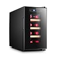 Wine Thermostat,Built-In Independent Temperature-Controlled Wine Cabinet,Small Independent Refrigerator,Suitable for Home Kitchen Office Bar,Red Wine,White Wine And Champagne Cellar,B 8 02