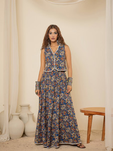 WineRed Top Skirt Co-ords Set