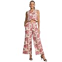 WineRed Woman Geometric Print Waistcoat amp Pant