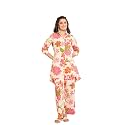 WineRed Women Green Paisley Print Hi-Low Co-ord