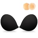 Wingslove Adhesive Bra Reusable Strapless Self Silicone Push-up Invisible Sticky Bras for Backless Dress