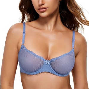 Wingslove Womens Sexy 1 2 Cup Lace