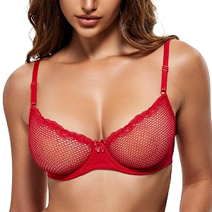 Wingslove Womens Sexy 1 2 Cup Lace