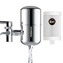 WINGSOL Stainless Steel Water Filter for Sink Faucet, NSF/ANSI 42&amp;53, 360° Rotating Tap Purifier, Reduce Heavy Metals 99.6% Lead, Improve Taste, 250 Gallons Mineral pH+ Water, Reinforced Housing