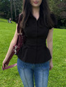 Wingswear Women Solid Casual Black Shirt