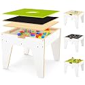 WINGYZ Toddler Activity Table, 4-in-1 Wooden Play Desk