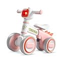 WinHope Dinosaur Baby Balance Bike for 1 Year Old, Lights &amp; Music
