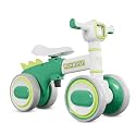 WinHope Dinosaur Baby Balance Bike for 1 Year Old, Lights & Music