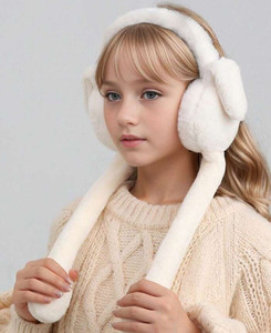 winity cute jumping rabbit with chuchu sound girls boys earmuffs for kids 4 to14years ear muff