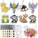 WinnerWhy 30 Sets Rainforest Suncatcher Kit, DIY Animal Sun Catchers