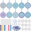 WinnerWhy 30 Sets Snowflake Suncatchers Kits for Kids, Winter Window Art