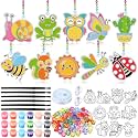 WinnerWhy 30 Sets Window Art Kit for Kids, DIY Suncatcher Craft
