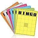WinnerWhy 36 Pcs Blank Bingo Cards 8x10 in Multicolor Jumbo Bingo Card Bulk