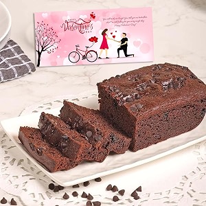 winni - luxury choco chip cake  gift card pack  handmade eggless chocolate cake bouquet  celebration box for birthday anniversary valentine wife husband boyfriend girlfriend couple partner girls boys  chocolate cake  return gift hamper