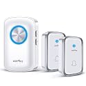 winPlus Wireless Door Bell for Home Long Range, Waterproof Calling Bell for Office,Cordless Door Bell up to 500ft Range with 60 Chimes, 4-Level Volume(White 2 Transmitter &amp; 1 Receiver