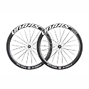 WINSPACE UNAAS PRO SE Carbon Fiber Wheelset 700C Disc Brake Carbon Spokes Ultralight 1500g 50mm Depth, Tubeless Ready. (White Label, SHIMAN0 10-11-12S) (PRO Model Carbon Spoke, 5RAM XDR)