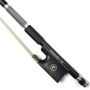 carbon fiber violin bow 44 violin bow unbleached white horse hair art novn108