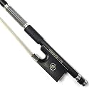 Carbon Fiber Violin Bow 4/4 Violin Bow Unbleached White Horse Hair Art No.VN108